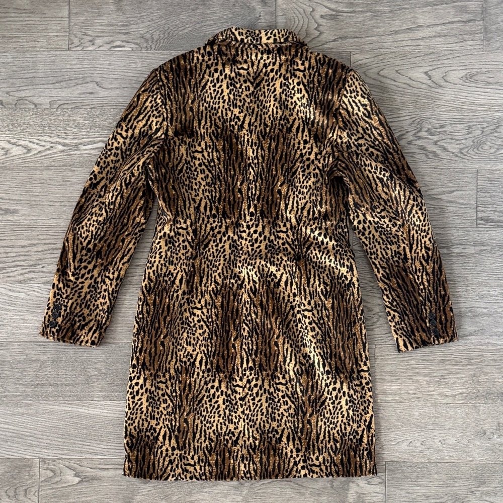 🌼VINTAGE🌼 Soft Leopard Print Trench Coat - Picture 7 of 7